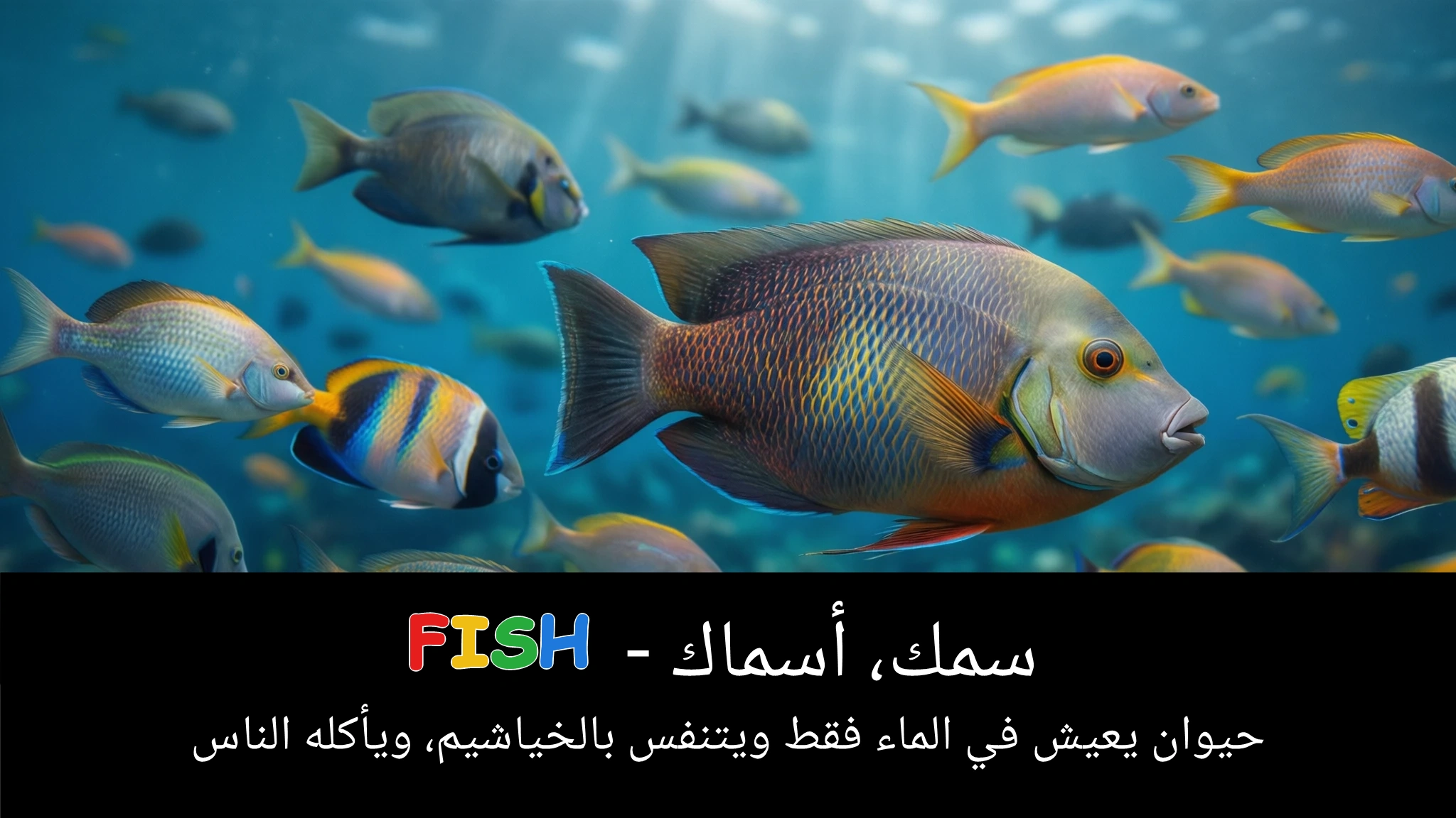 Arabic Illustration for fish